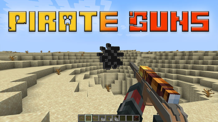 Pirate Guns  [1.21.1] [1.20.1] [1.19.2] [1.18.2] — мод на пиратское огнестрельное оружие в Minecraft