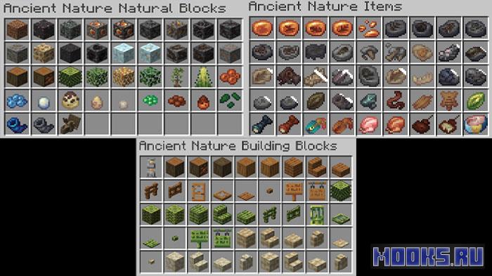 Ancient Nature - доисторический мод для Minecraft [1.20.1]