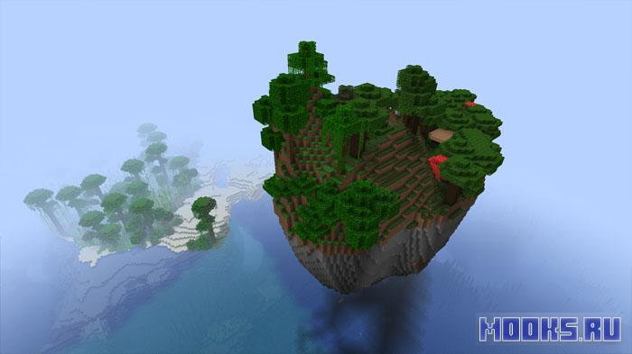 Angel Islands - мод на летающие острова над океанами [1.21.11] [1.20.6]