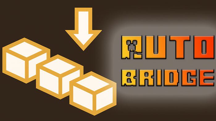 Auto Bridge - мод на автоматическое строительство мостов [1.21.10] [1.20.6] [1.19.4] [1.16.5]