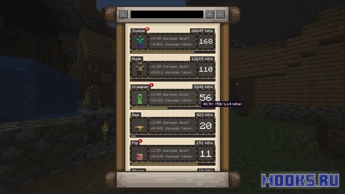 Bestia - мод на бестиарий и прокачку урона [1.20.1]
