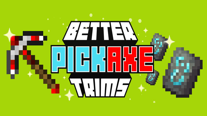 Better Pickaxe Trims - мод на механику добычи ресурсов [1.21.1] [1.20.1]