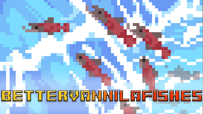 BetterVannilaFishes - мод на реалистичные рыбы и подводный мир [1.20.1]