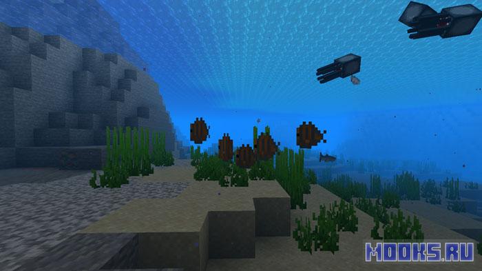 BetterVannilaFishes - мод на реалистичные рыбы и подводный мир [1.20.1]