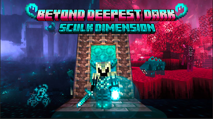 Beyond Deepest dark - мод на темное измерение скалка, новых боссов, биомы, оружие, доспехи и древние руины [1.20.1]