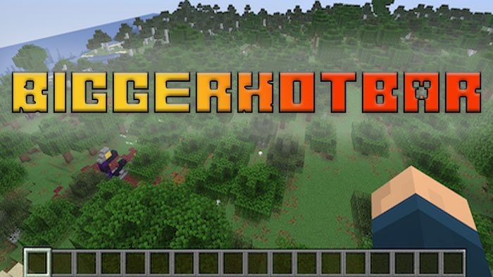 BiggerHotbar - мод расширяющий стандартную панель быстрого доступа [1.21.10]