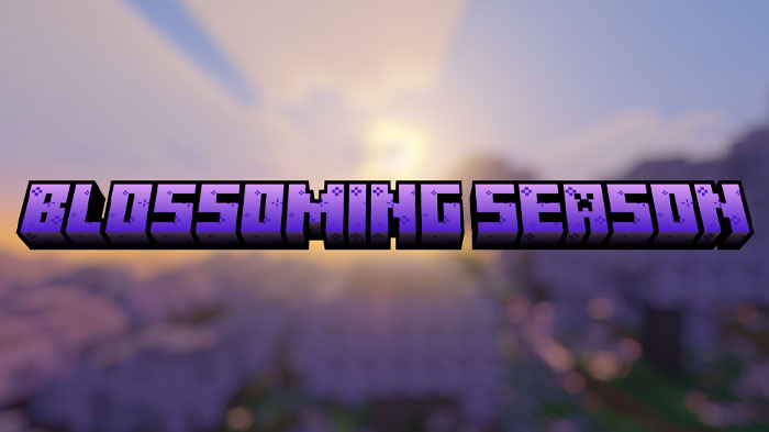 Blossoming Season - мод на новые цветущие биомы и атмосфера весны [1.21.8]