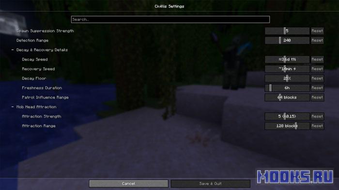 Civillis - мод который делает базы безопасными за счёт признаков цивилизации [1.20.6] [1.21.11]