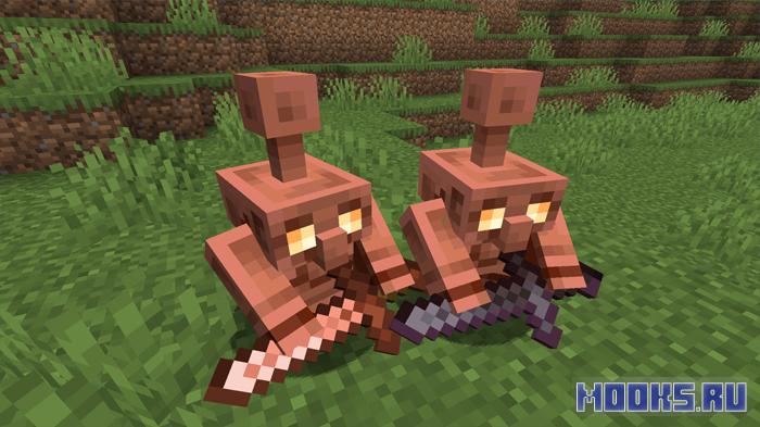 Copper Companions - мод на медного голема с интеллектом и полезными функциями [1.21.9]