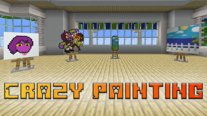 Crazy Painting - мод на рисование в Майнкрафт [1.21.8]