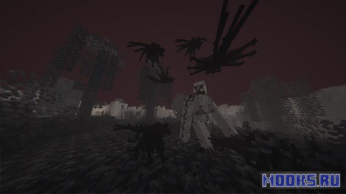 Demogorgons - мод на выживание в Изнанке из сериала «Очень странные дела» [1.20.1]