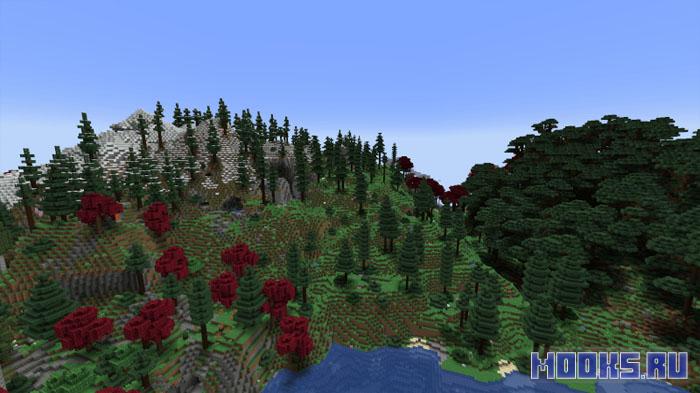 Dreamwoods - мод  добавляющий 59 новых биомов и переработку ванильной генерации [1.21.1] [1.20.1]