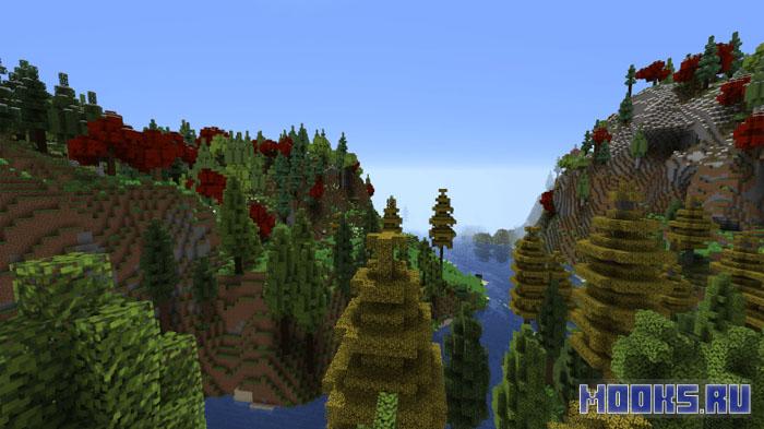 Dreamwoods - мод  добавляющий 59 новых биомов и переработку ванильной генерации [1.21.1] [1.20.1]