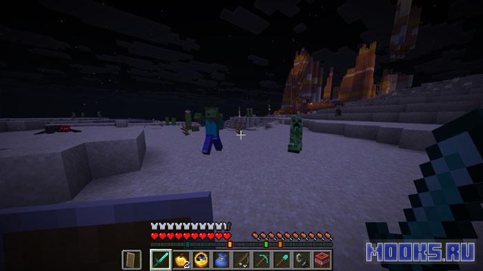 DropBar - мод превращает шкалу опыта в радар угроз [1.21.10]