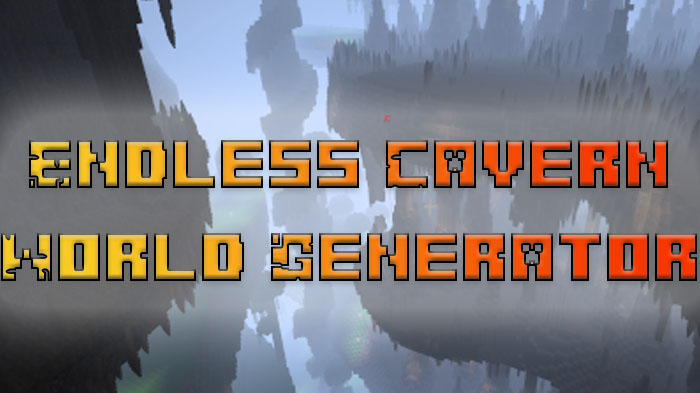 Endless Cavern World Generator - мод превращающий весь мир в одну гигантскую бесконечную пещеру с потолком и дном из бедрока [1.20.1]