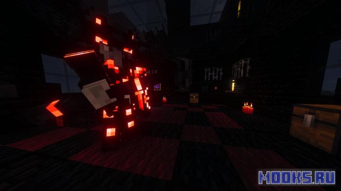 Fathomless Crimson (Tribute to Horror) - хоррор-мод, добавляющий в Майнкрафт Неустрашимого [1.20.1]