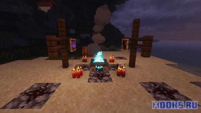 Fathomless Crimson (Tribute to Horror) - хоррор-мод, добавляющий в Майнкрафт Неустрашимого [1.20.1]