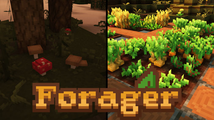 Fоrаgеr - текстурпак x16 с 3D-моделями и улучшенной детализацией [1.21.11] [1.20.6] [1.19.4]