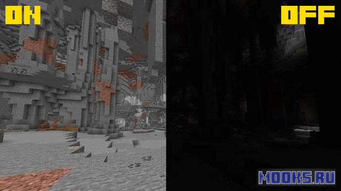 Full brightness toggle [1.21.5] [1.19.4] [1.16.5] - мод на  эффект ночного видения 