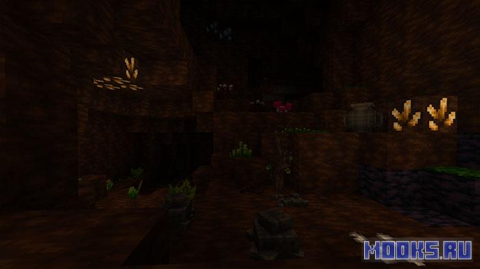 Grаnd Dеpths - мод на новое измерение без ванильных предметов и мобов, уникальные инструменты, броню, рабочие станции и новых существ. [1.20.1]