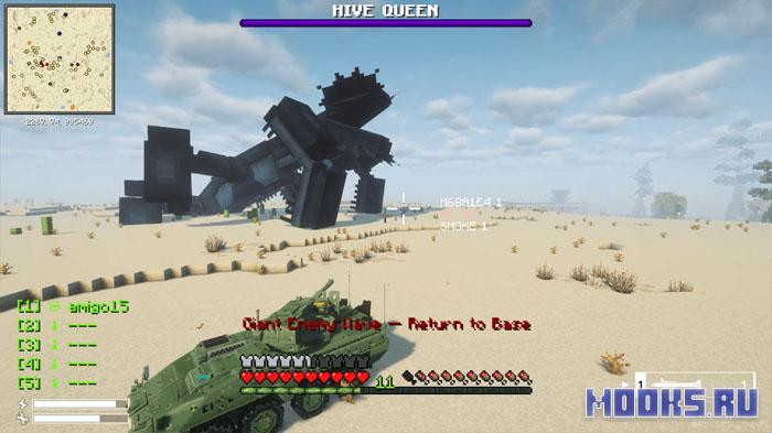 Hell Expedition - мод на вторжение инопланетных жуков, систему волн врагов, создание баз и финального босса [1.20.1]