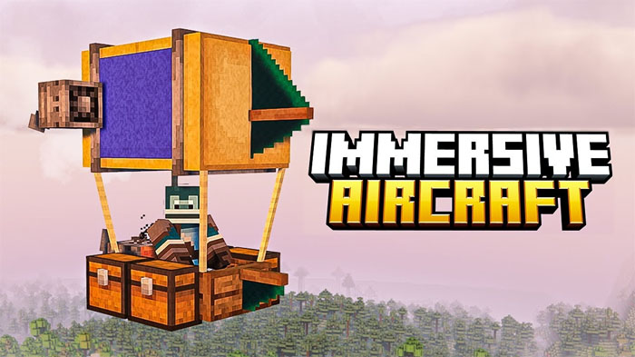 Immersive Aircraft [1.21.1] [1.20.1] [1.19.4] [1.16.5] — Мод на воздушный транспорт для Minecraft: самолёт, гиродин и дирижабль