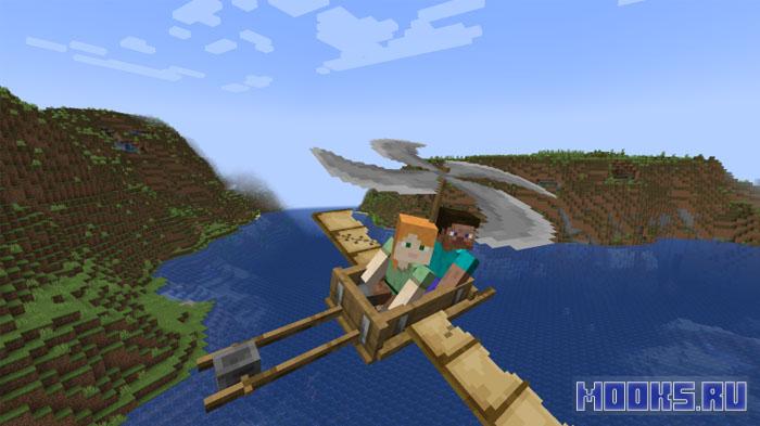 Immersive Aircraft [1.21.1] [1.20.1] [1.19.4] [1.16.5] — Мод на воздушный транспорт для Minecraft: самолёт, гиродин и дирижабль