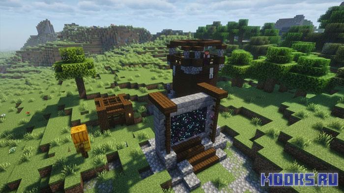 Immersive Gateways - мод на порталы, связанные между собой для нелинейного исследования мира [1.20.1]