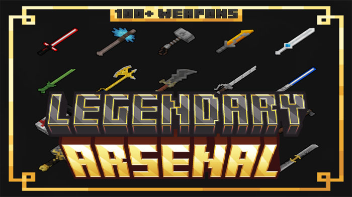 Legendary Arsenal - оружейный мод для Minecraft с более чем 100 культовыми видами оружия [1.18.2]