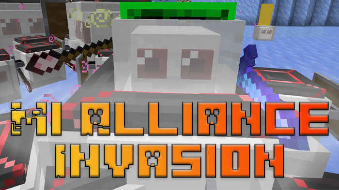 Mi Alliance: Invasion - мод на вторжение межпространственной армии ИИ [1.20.1] [1.19.4]