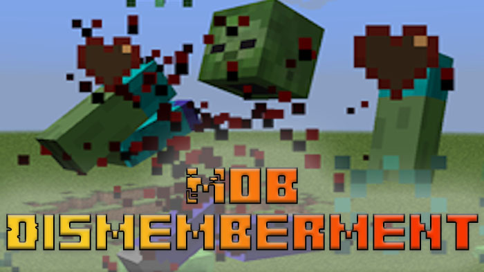 Mob Dismemberment (unofficial modern) - мод на анимацию смерти мобов [1.20.1]