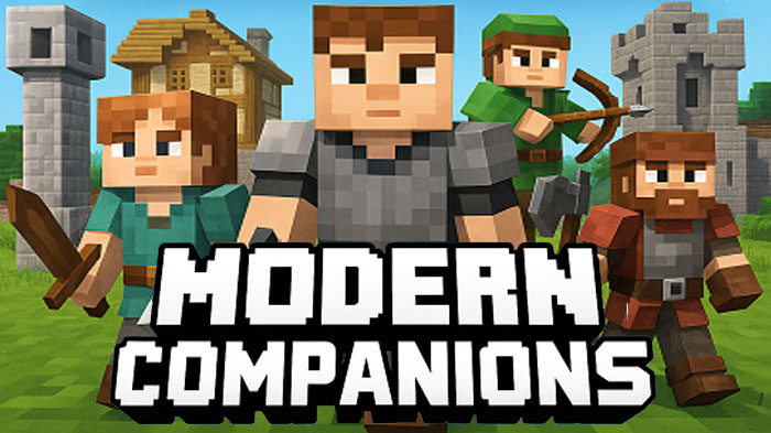 Modern Companions - мод на четырнадцать доступных для найма компаньонов [1.21.1]