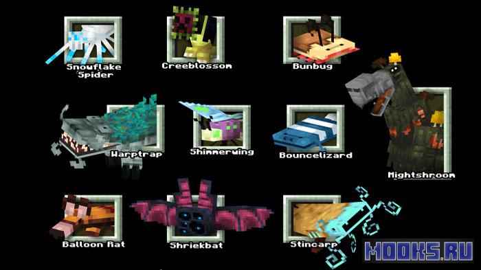 More Critters - мод на новых фантастических существ и торговца-коллекционера [1.20.1]