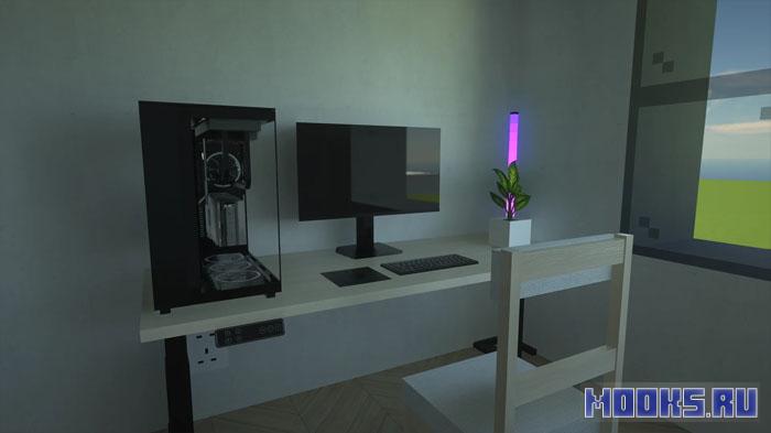 NhatJS's Furniture - мод на современную мебель и электронику для Minecraft [1.21.1] [1.20.1]