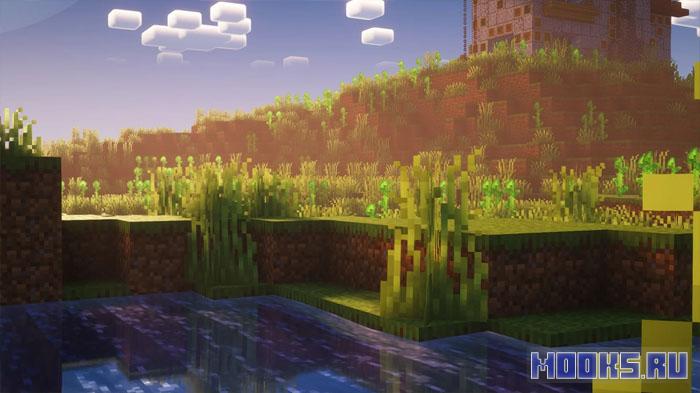 Pine - шейдеры с природным акцентом [1.21.10] [1.21.9] [1.21.8] [1.21.7]