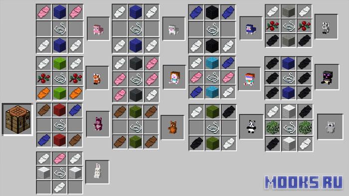 Plushy+ - мод на огромную коллекцию плюшевых игрушек [1.21.8] [1.20.6] [1.19.4] [1.16.5]