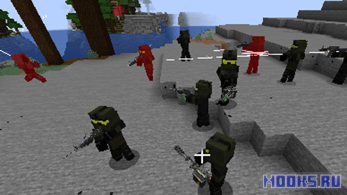 Project TacZ NPCs - мод на фракции и вооружённых NPC [1.20.1]