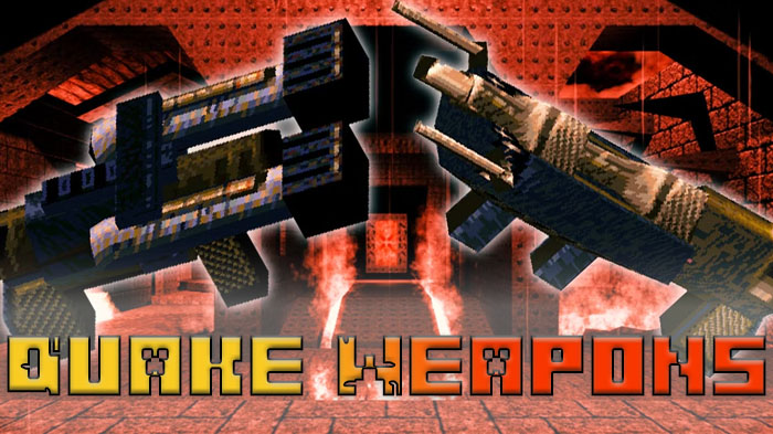Quake Weapons - мод на оружие, предметы и бонусы из игры Quake [1.20.1]