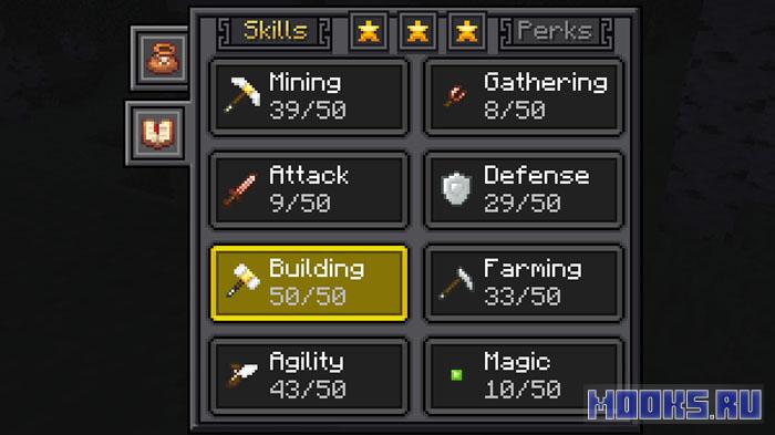 Reskillable Reimagined - RPG мод добавляющий систему прокачки навыков за опыт [1.21.1] [1.20.1]