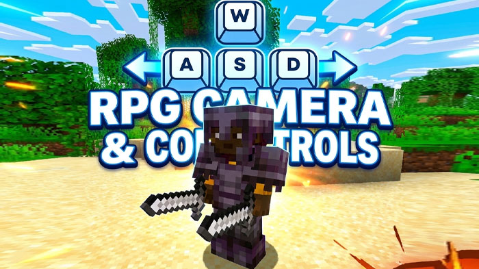 RPG Camera and Controls - мод изменяет вид от третьего лица, делая его похожим на rpg-игры [1.21.8]