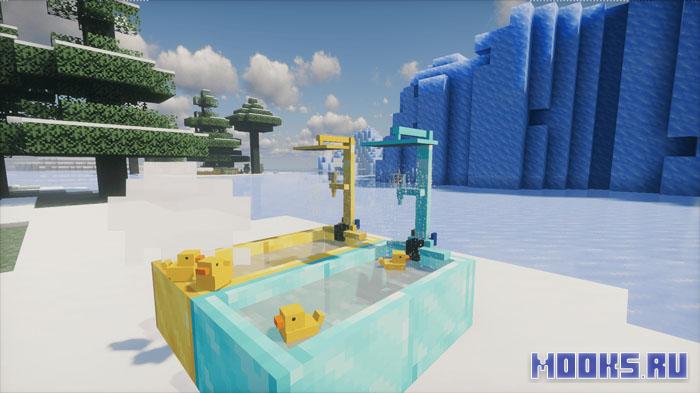 Shower Core - мод добавляющий души, ванны и магические эффекты от водных процедур [1.20.1]