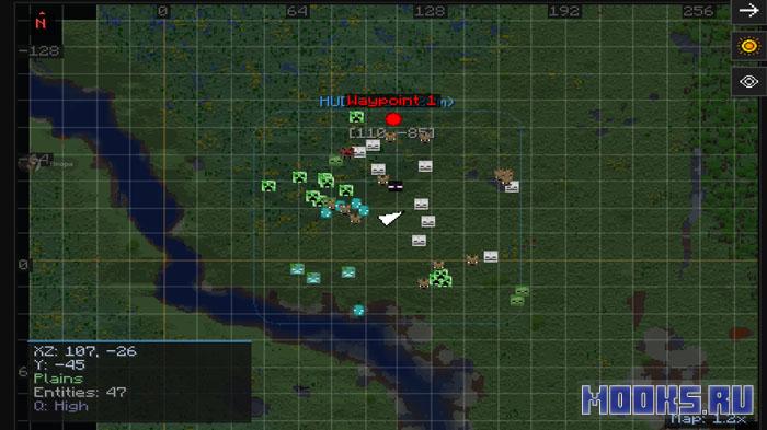 Simple World Map - мод на удобную мини-карту и глобальную карту мира [1.21.11]