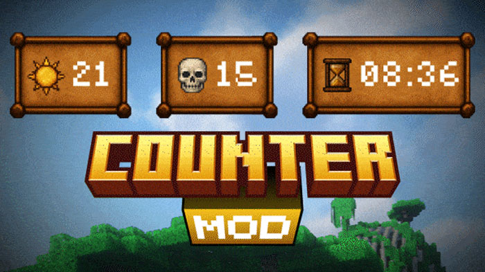 Slaaard's Counter - мод на оверлеи количества сыгранных дней, смерти и игрового времени [1.20.1] [1.12.2]