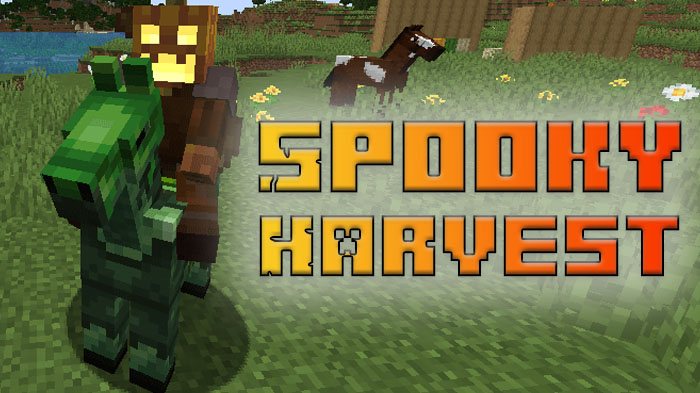 Spooky Harvest - хэллоуинский мод с тыквами, конфетами и новым боссом [1.20.1]
