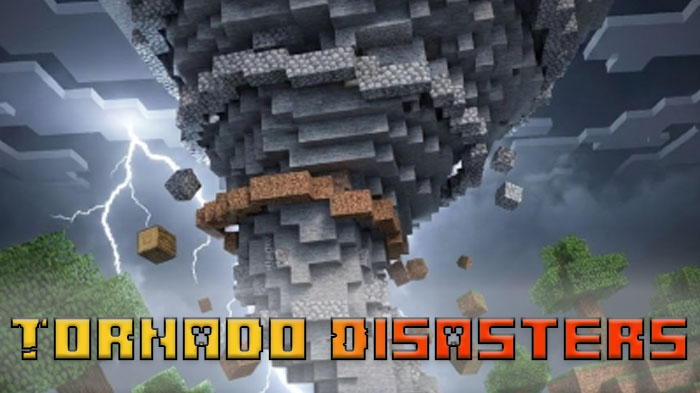 Tornado Disasters - мод добавляющий реалистичные торнадо пяти уровней [1.21.1]