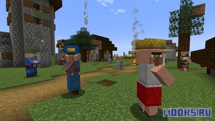 Visiting Villagers - с модом превратите свои деревни в яркие, динамичные сообщества [1.21.1] [1.20.1]
