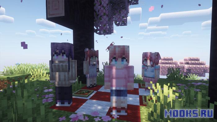 Waifucraft — мод на аниме девушек в Minecraft [1.21.4] [1.20.1] [1.19.4] [1.18.2] [1.16.5]