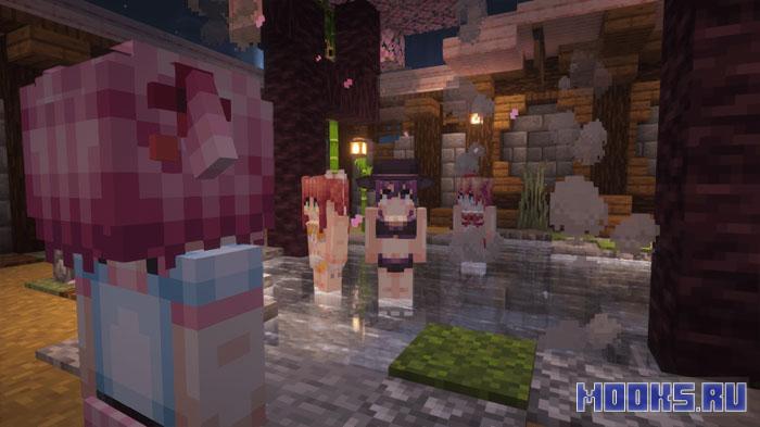 Waifucraft — мод на аниме девушек в Minecraft [1.21.4] [1.20.1] [1.19.4] [1.18.2] [1.16.5]