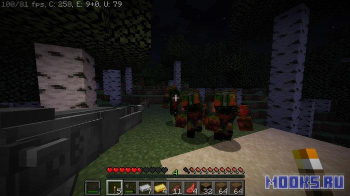 Warlery's Dark Blood - хардкорный хоррор на выживание с оружием и ночными кошмарами [1.21.1] [1.20.1]