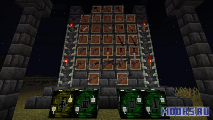 Warlery's Dark Blood - хардкорный хоррор на выживание с оружием и ночными кошмарами [1.21.1] [1.20.1]